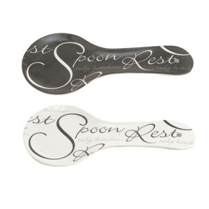 Suport lingurita - Script Melamine Spoon Rest - 2 modele | RAYWARE