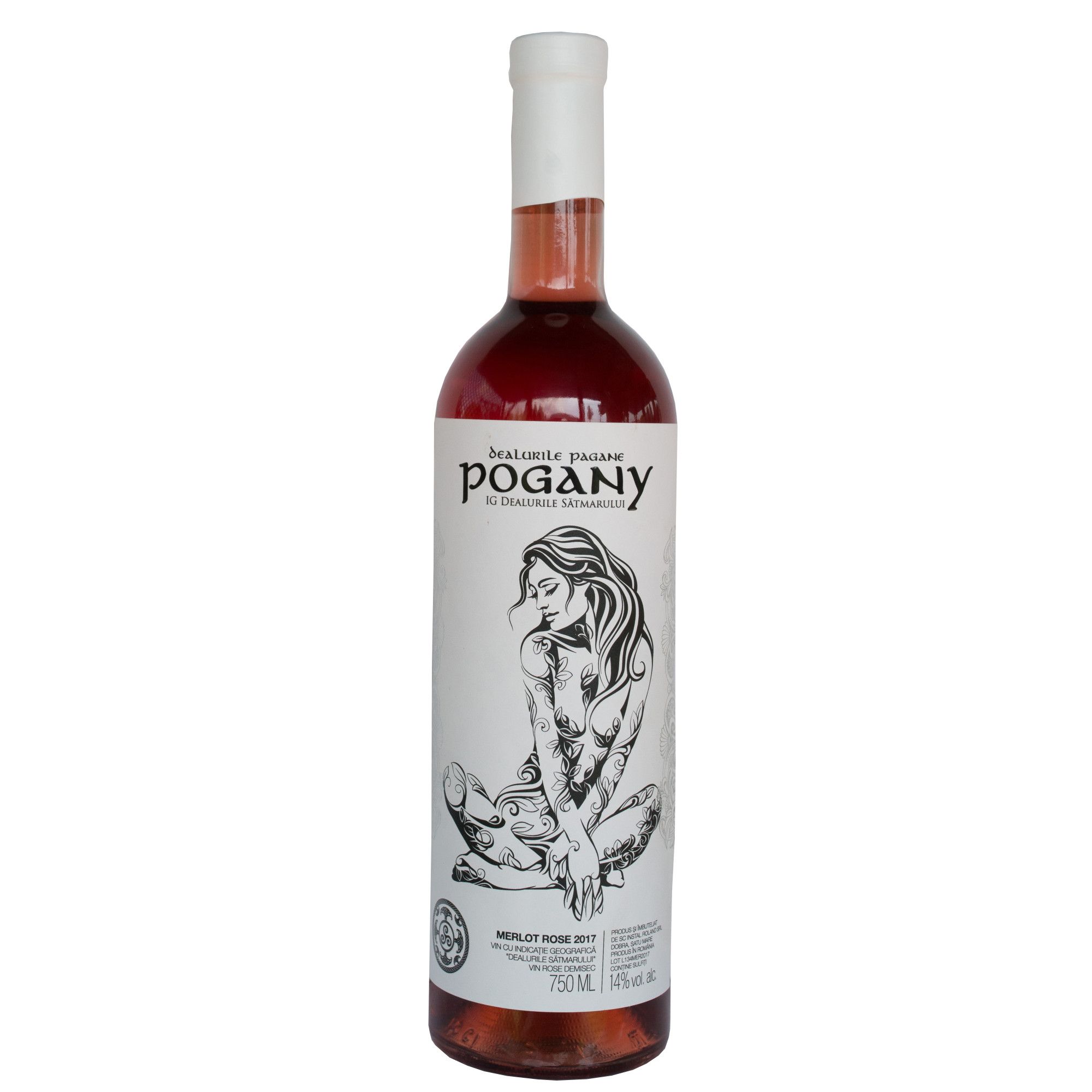 Vin alb - Pogany / Merlot Rose, demisec, 2017 | Pogany