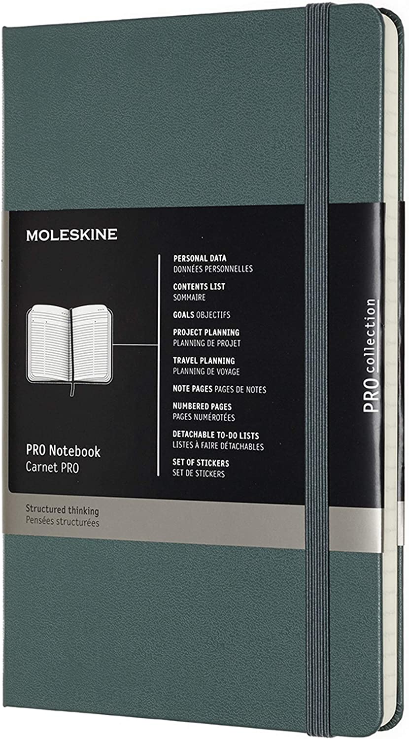 Carnet - Moleskine Pro - Hard Cover, Large - Forest Green | Moleskine