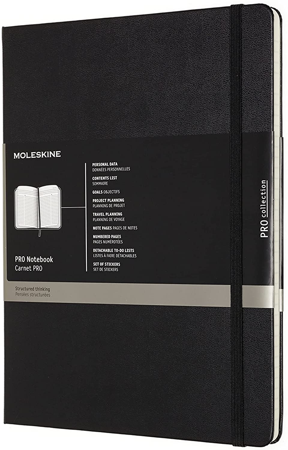 Carnet - Moleskine Pro - Hard Cover, X-Large - Black | Moleskine image