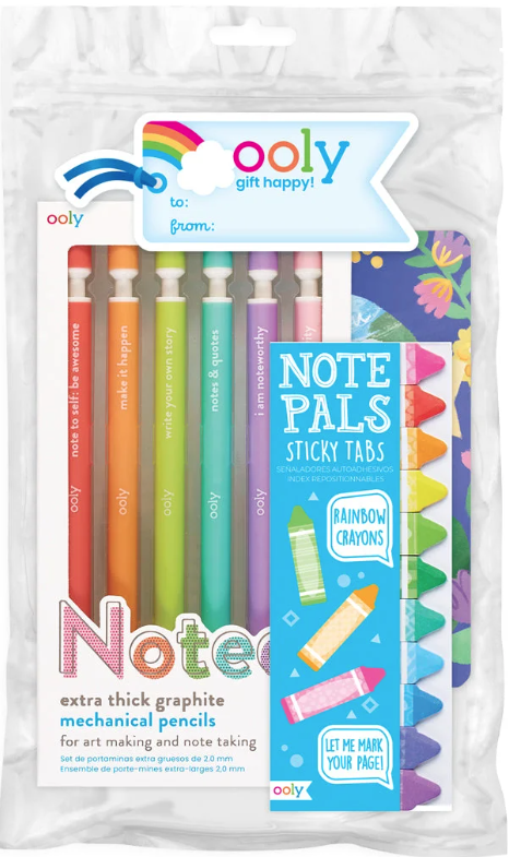 Set 6 creioane mecanice - Happy Pack - Pastel Rainbows | Ooly
