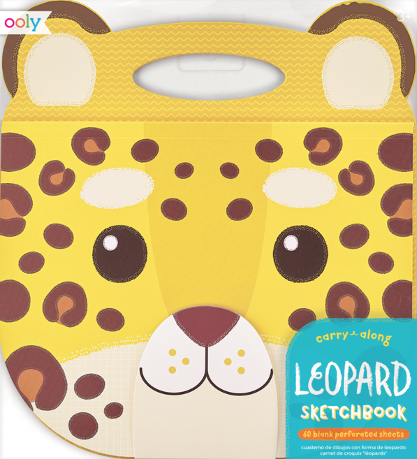 Caiet de desen portabil - Leopard galben | Ooly