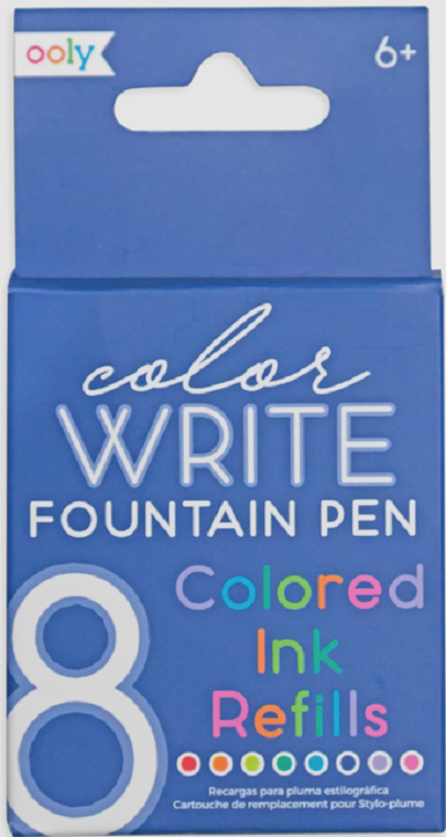 Set rezeve pentru stilouri - Color Write, 8 culori | Ooly
