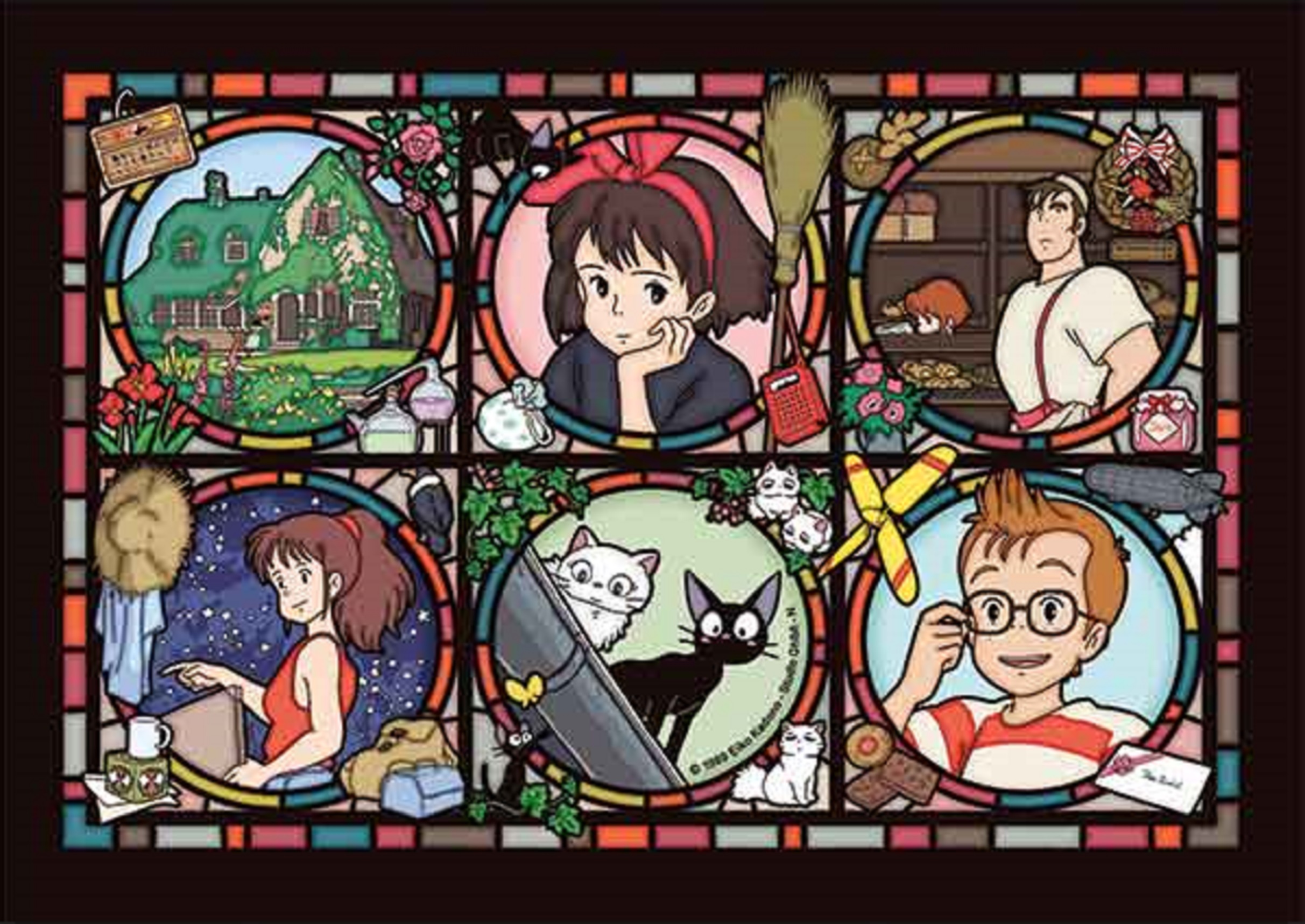 Puzzle sticla 208 piese - Kikis Delivery Ghibli | Ensky