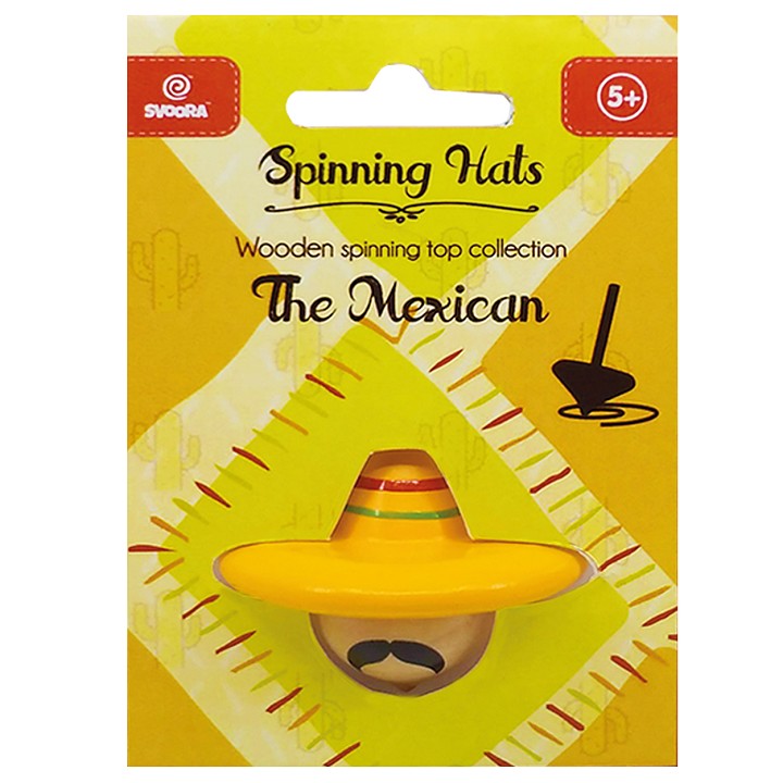 Titirez din lemn - Spinning Hats! The mexican | Svoora