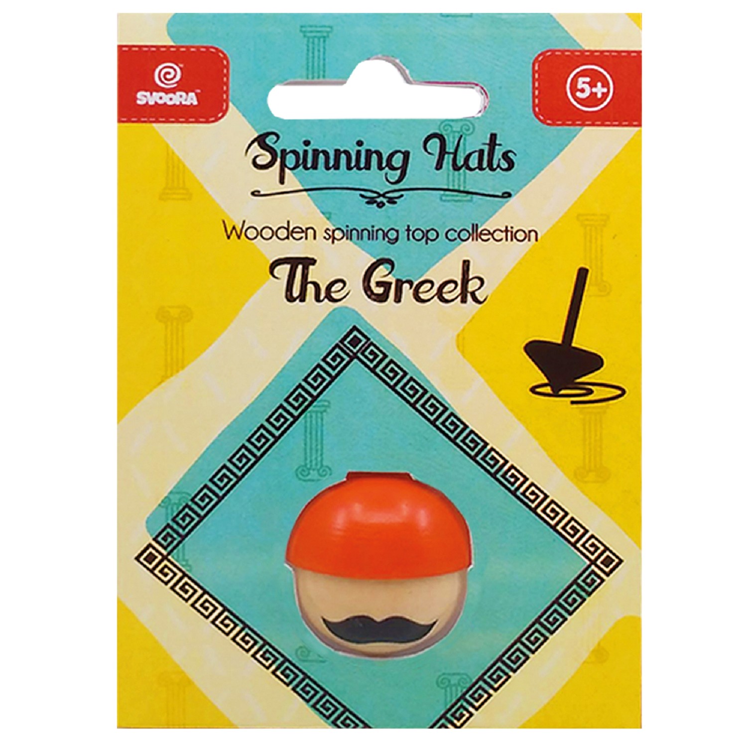 Titirez din lemn - Spinning Hats! The greek | Svoora