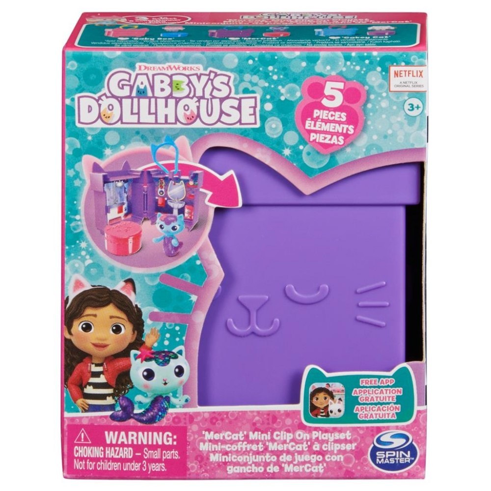 Set de joaca - Gabby\'s Dollhouse - Cakey Cat Mini Clip On Playset (mai multe modele - pret pe bucata) | Spin Master - 1 | YEO