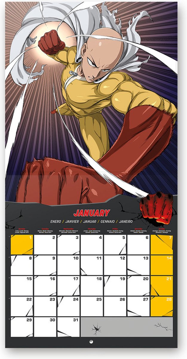 Calendar 2024 - One Punch Man | Grupo Erik - 2 | YEO