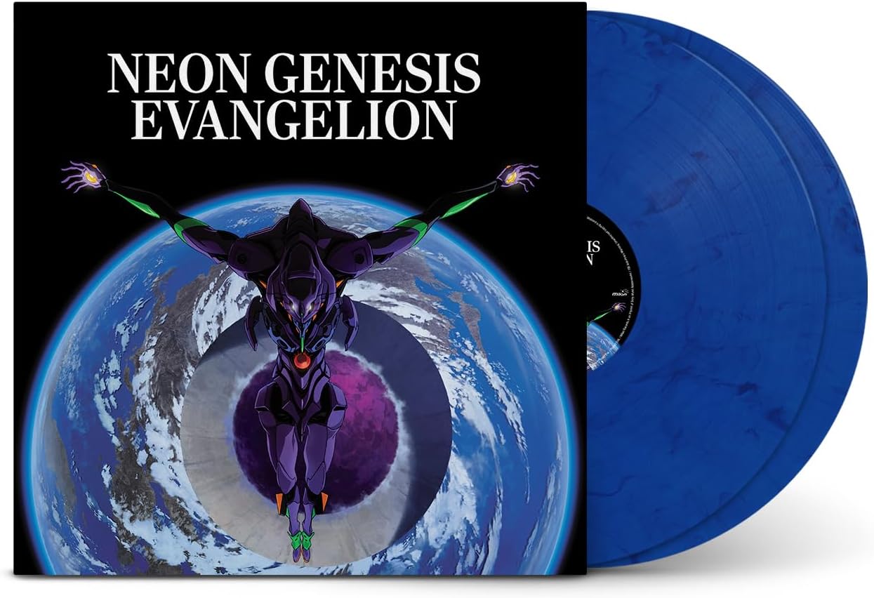 Neon Genesis Evangelion - Blue Translucent with Black Swirl - Vinyl | Shiro Sagisu