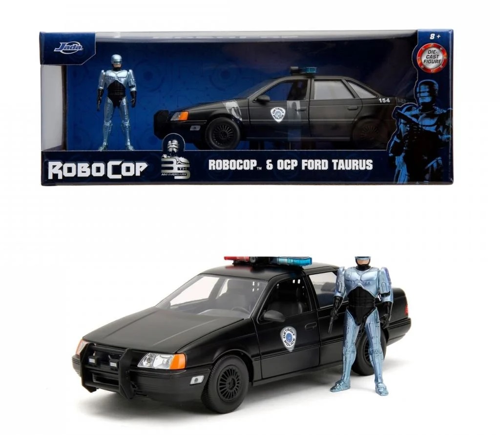 Set masinuta cu figurina - Robocop si Ford Taurus 1986 | Jada Toys - 1 | YEO