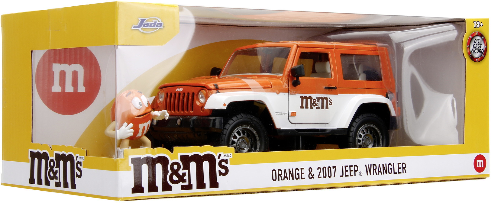 Set masinuta cu figurina - Jeep Wrangler si Orange | Jada Toys