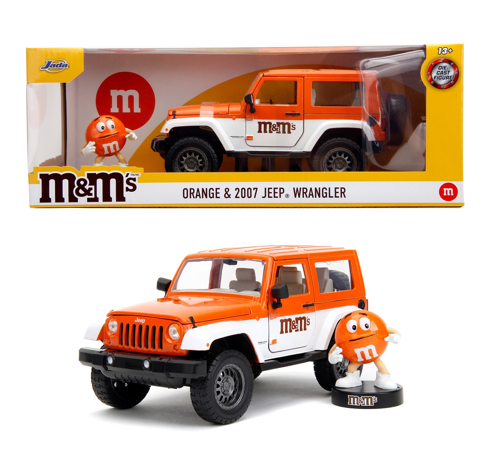 Set masinuta cu figurina - Jeep Wrangler si Orange | Jada Toys - 5 | YEO