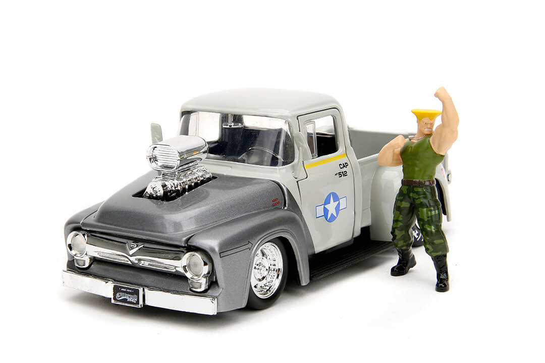 Set masinuta cu figurina - Guile si Ford F-100 1956 | Jada Toys - 3 | YEO