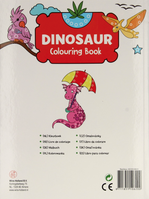 Carte de colorat - Atelierul creativ - Dinosaur |