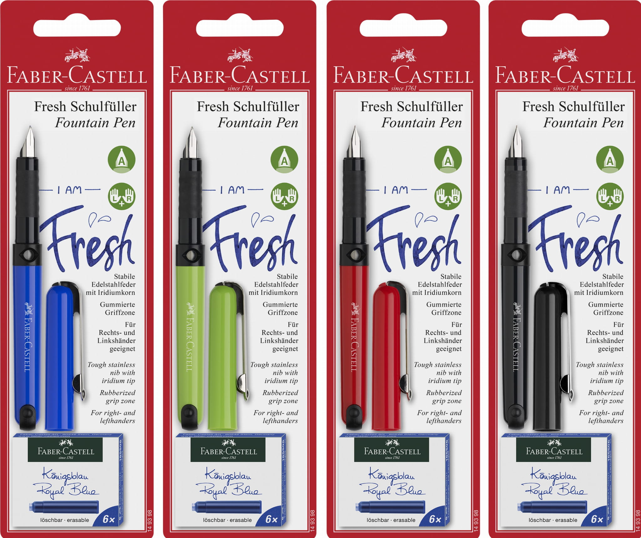 Stilou - I Am Fresh + 6 patroane (mai multe culori) | Faber-Castell