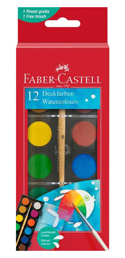 Acuarele - Faber-Castell - 12 culori | Faber-Castell