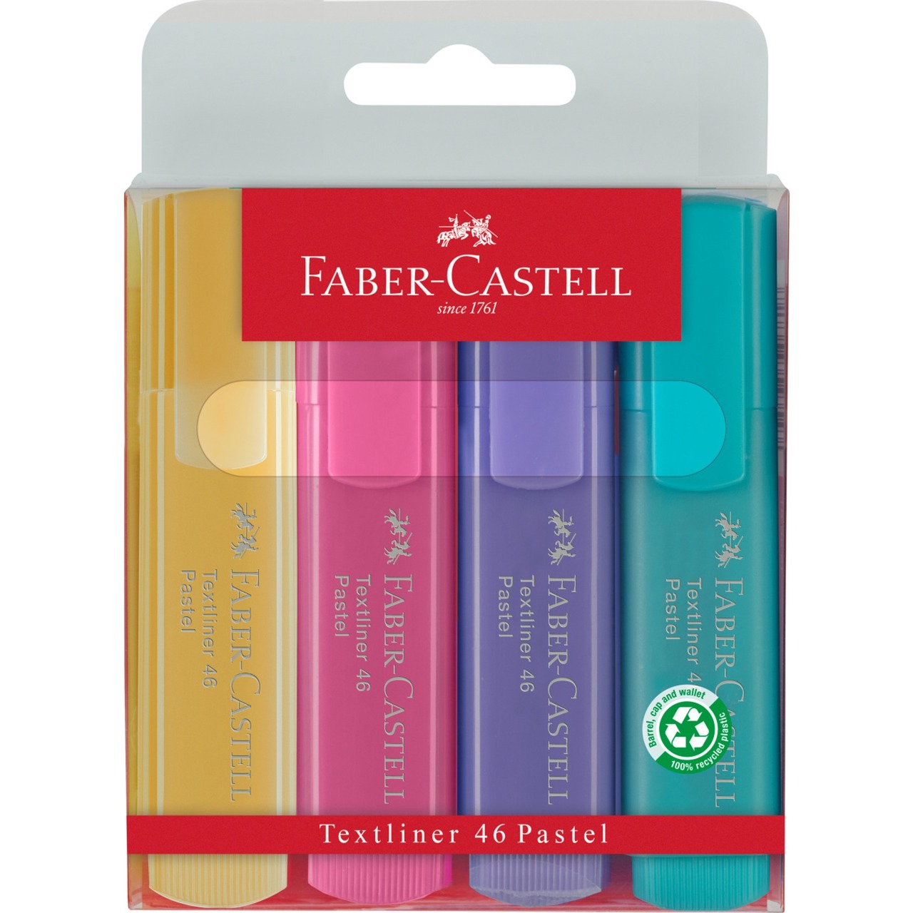 Set 4 evidentiatoare - Textliner 46 Superfluorescent Pastel | Faber-Castell