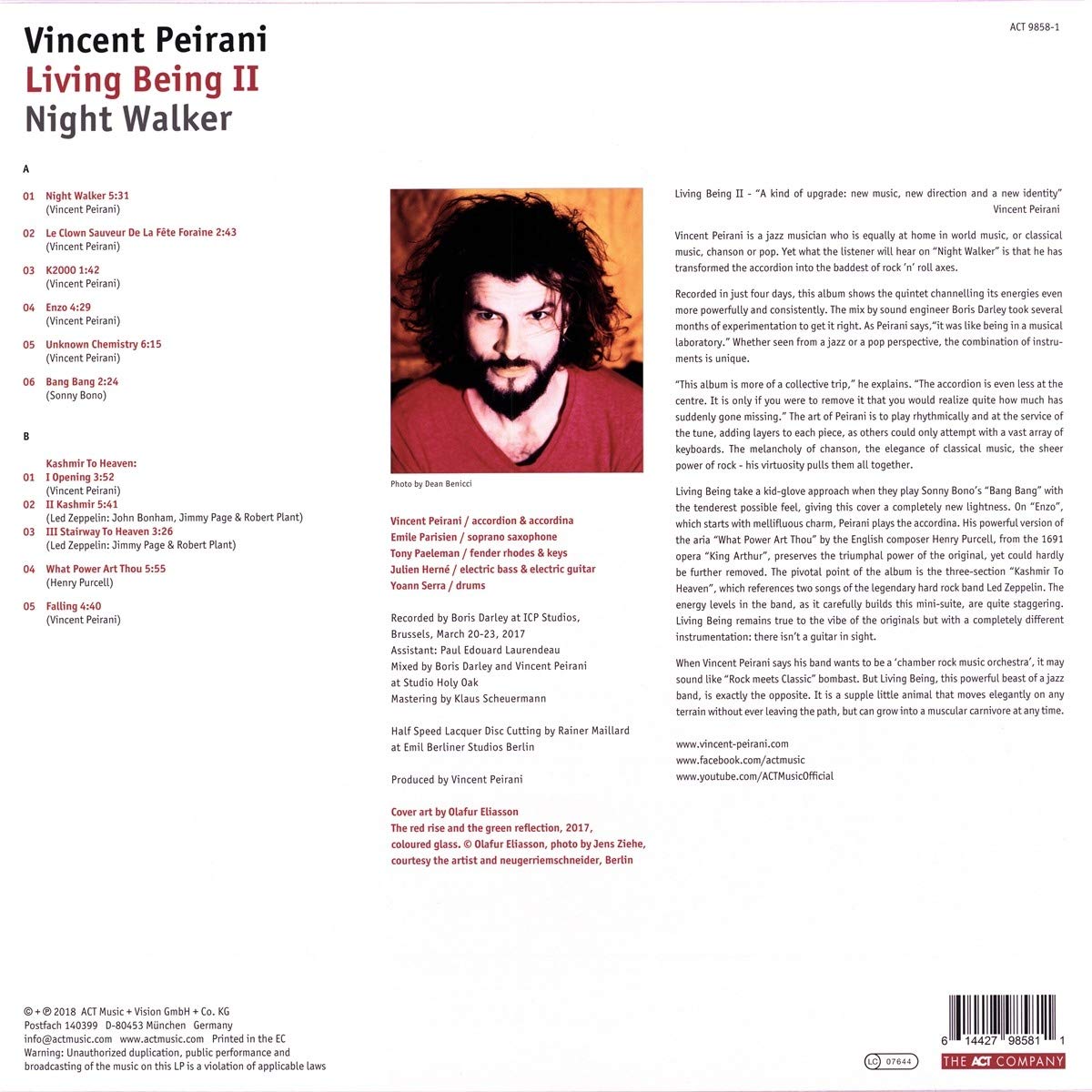 Night Walker - Vinyl | Vincent Peirani