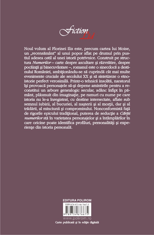 Cartea numerilor | Florina Ilis carturesti.ro poza bestsellers.ro