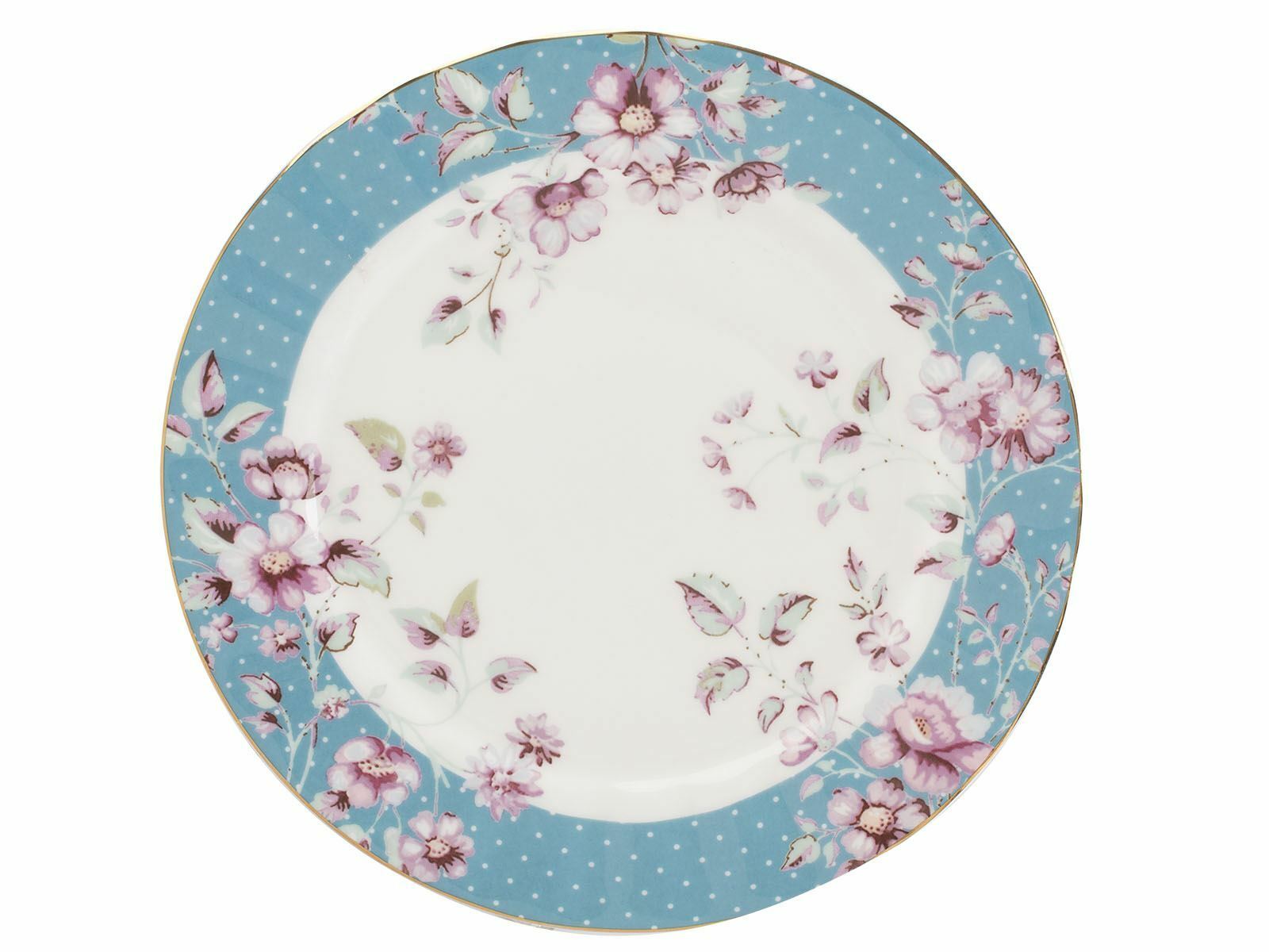 Farfurie - Katie Alice Ditsy Floral Teal Side Plate | Creative Tops