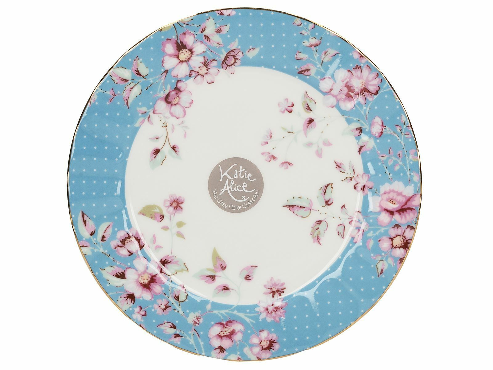 Farfurie - Katie Alice Ditsy Floral Teal Side Plate | Creative Tops - 3 | YEO