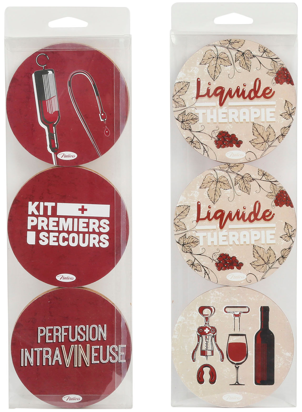 Set 6 suporturi pahare - Liquide-therapie | Sema Design