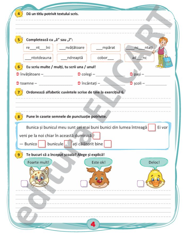 Evaluari initiale - Clasa a II-a - Comunicare in limba romana. Matematica si explorarea mediului |