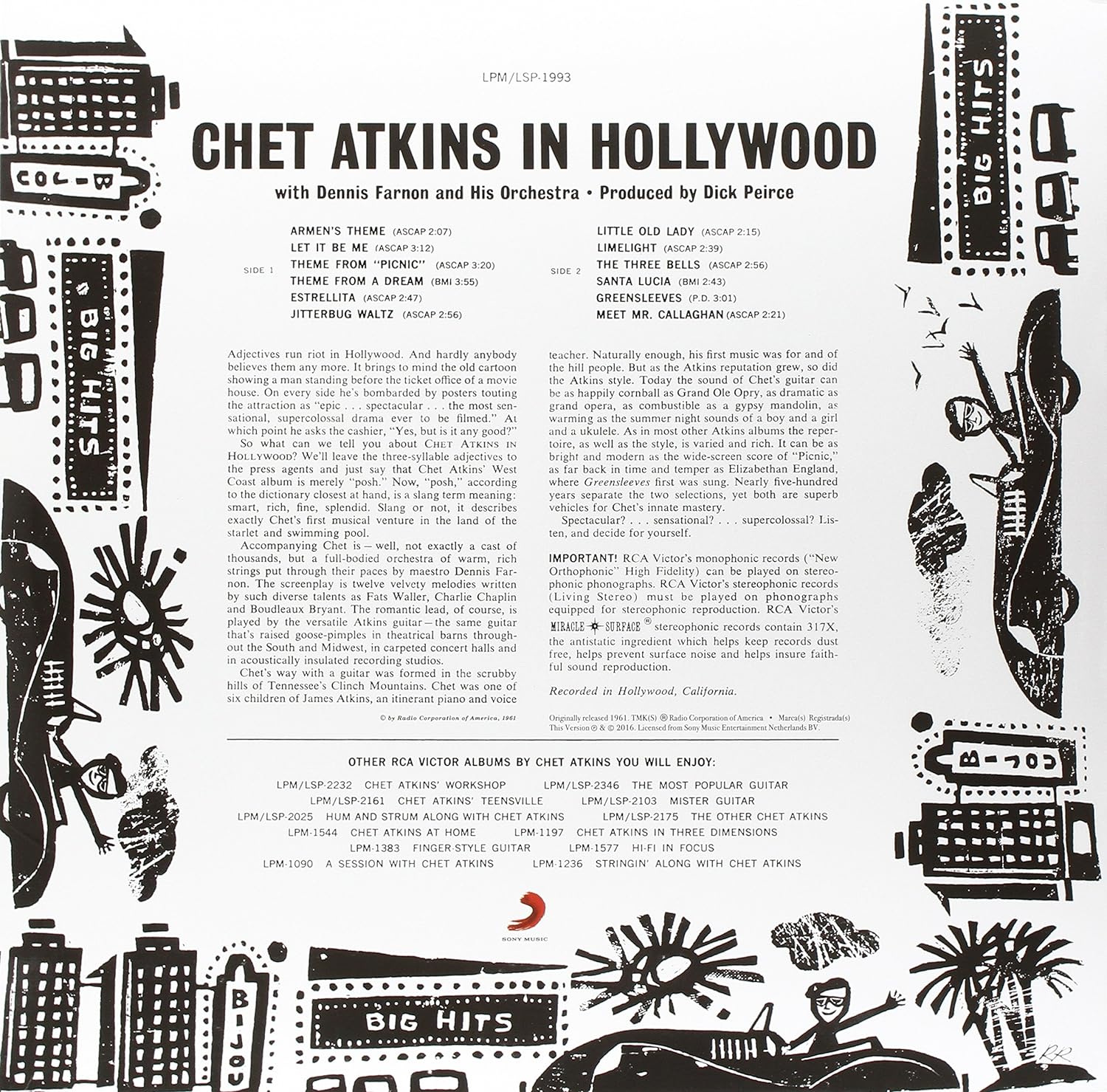 Chet Atkins In Hollywood - Vinyl | Chet Atkins