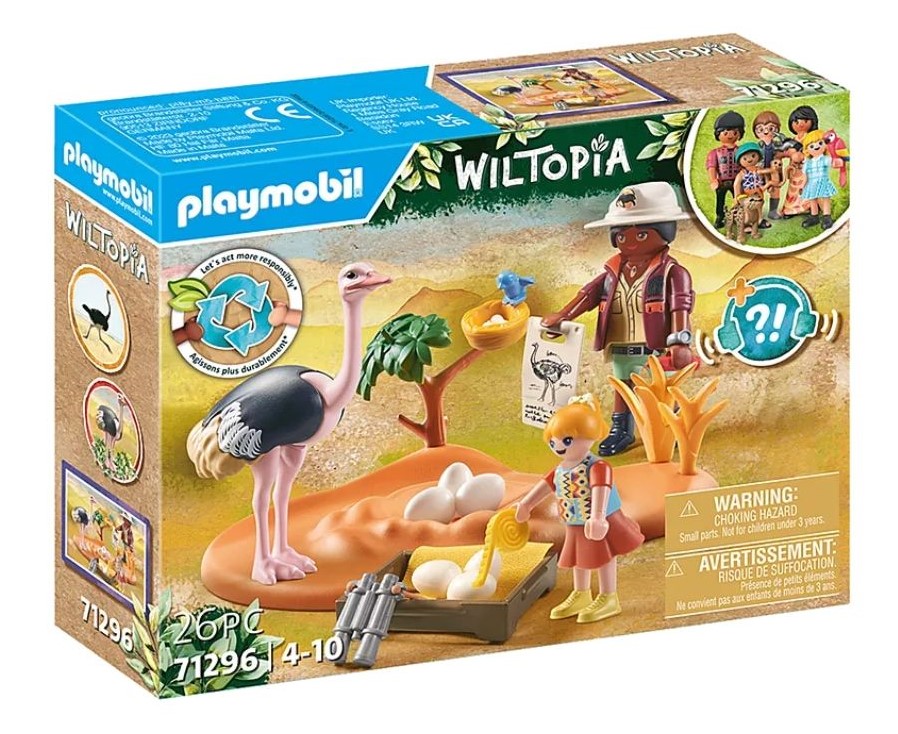 Set 3 figurine cu accesorii - Wiltopia - Cuib de strut | Playmobil