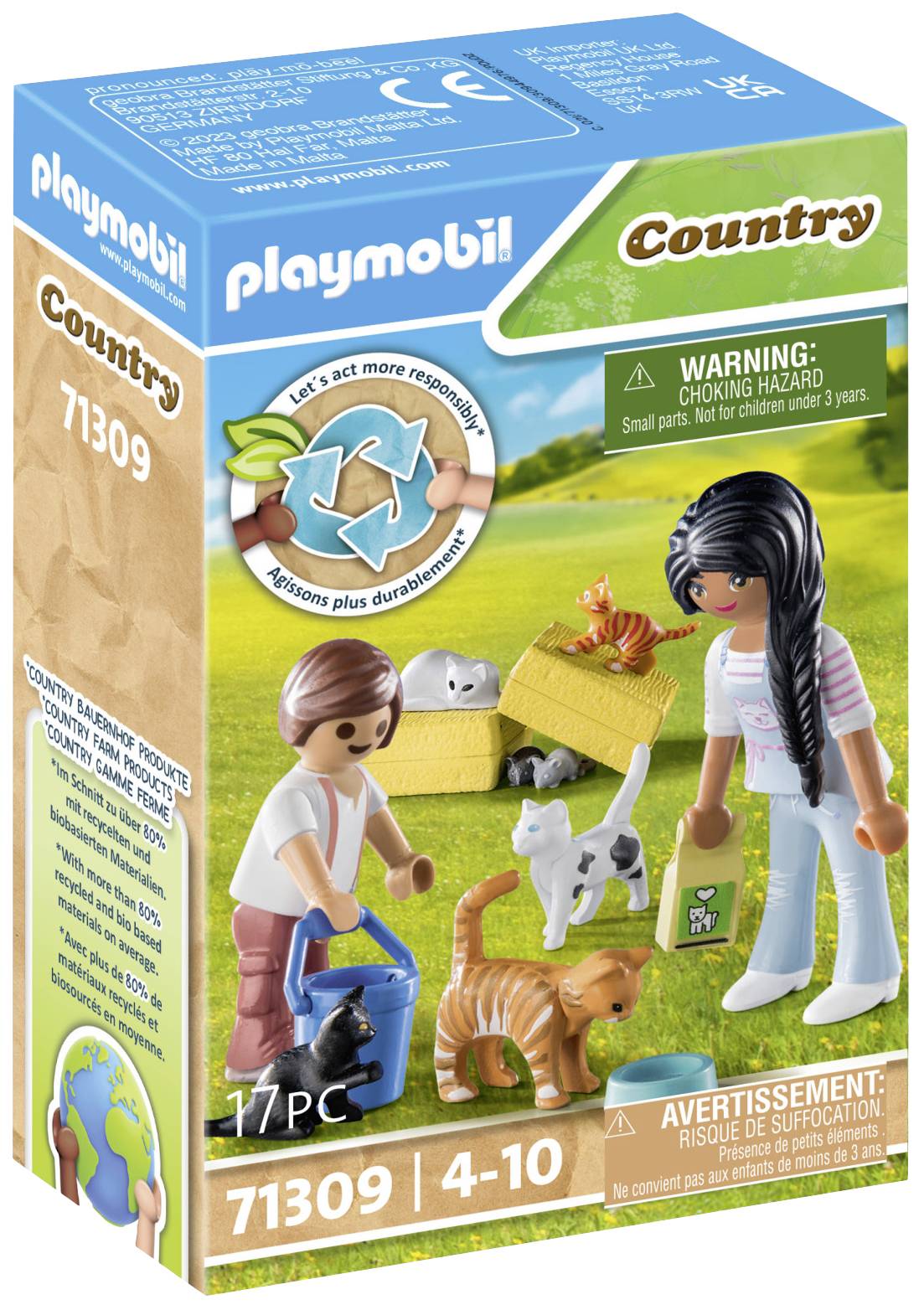 Set 9 figurine cu accesorii - Familie de pisici | Playmobil - 3 | YEO