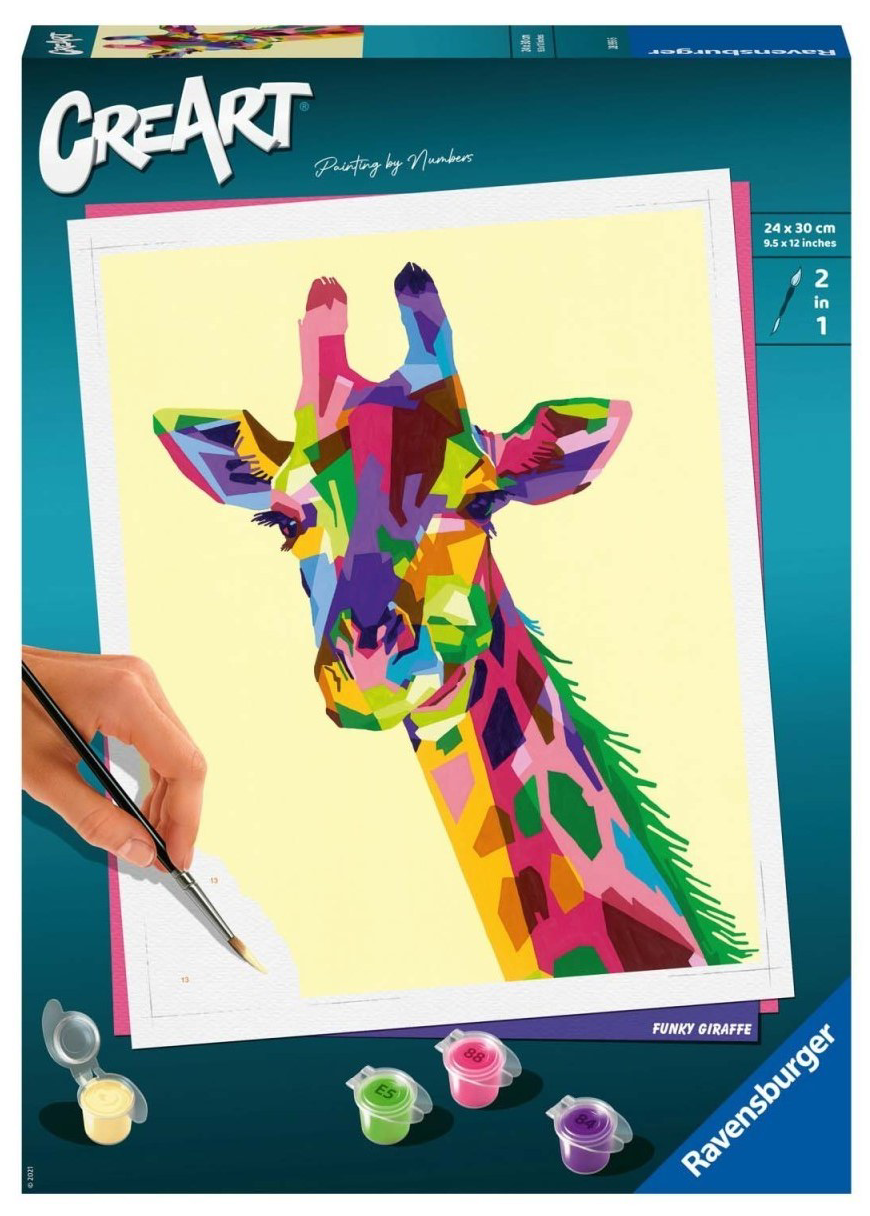 Set pictura pe numere - Creart - Girafa | Ravensburger - 1 | YEO