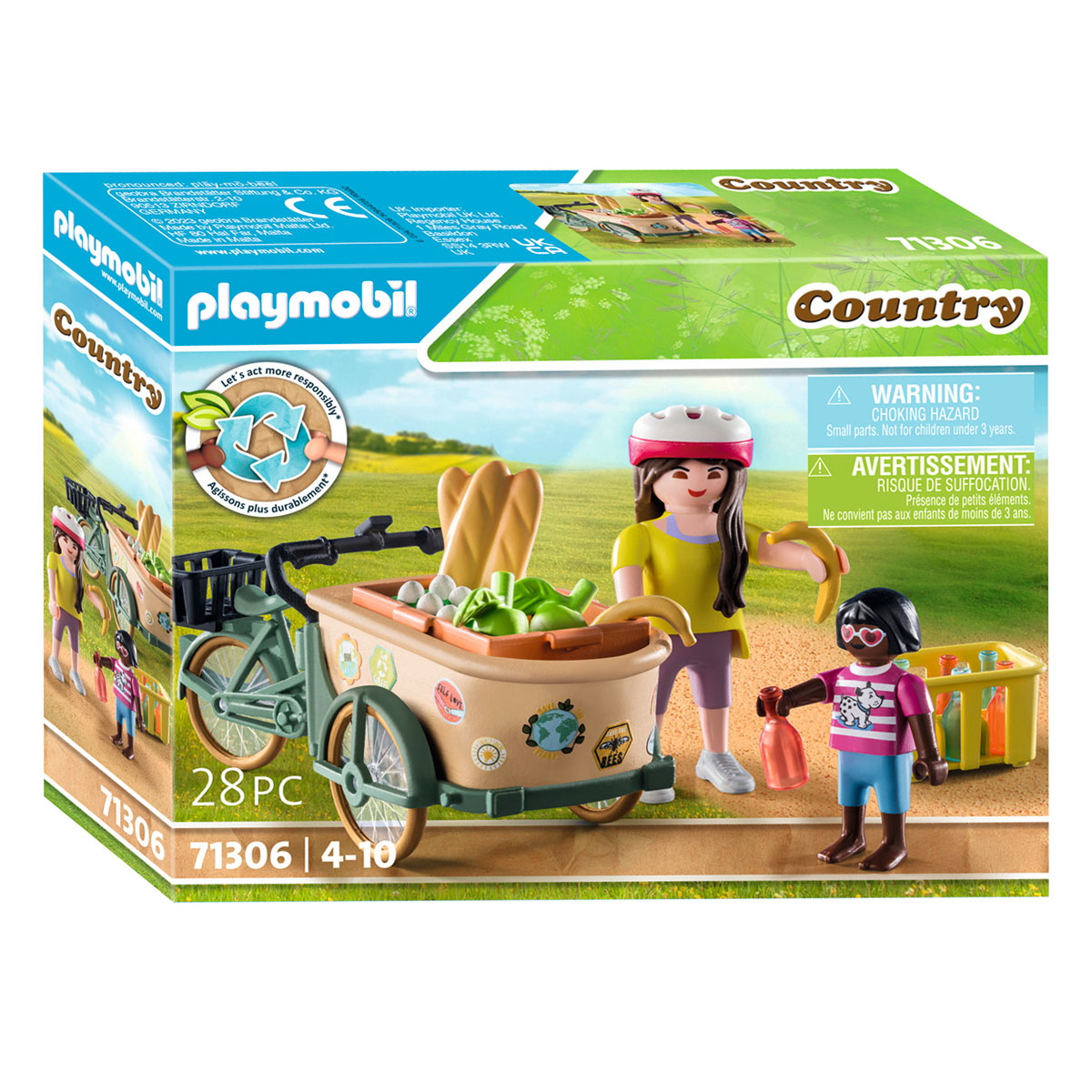 Set figurine - Bicicleta fermierilor cu marfa | Playmobil