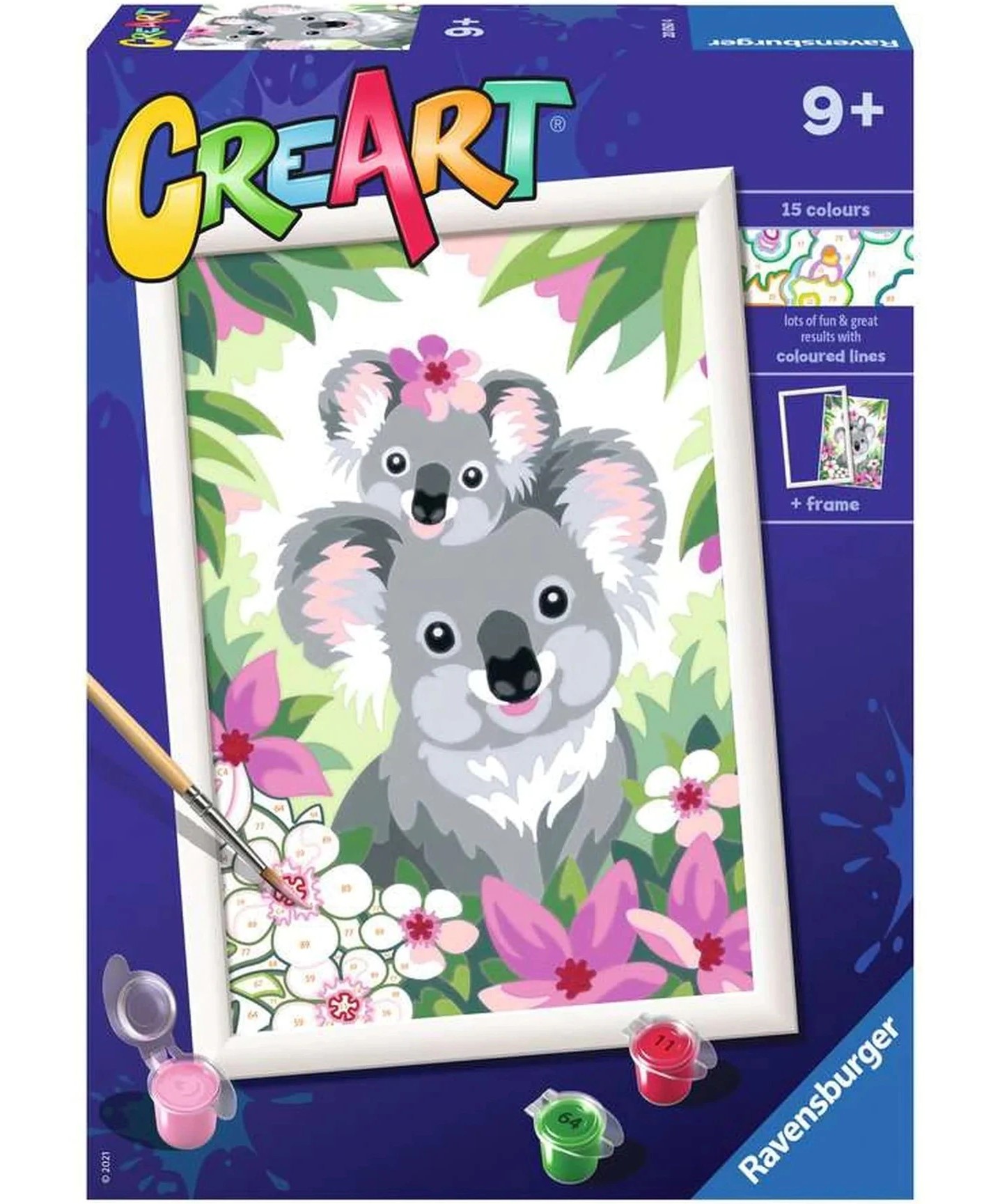 Pictura pe numere - Creart - Koala cu pui | Ravensburger