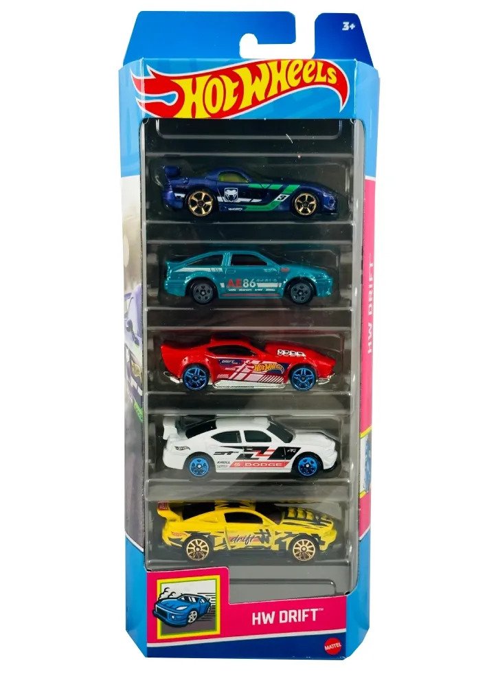 Set 5 masini - HW Drift | Mattel