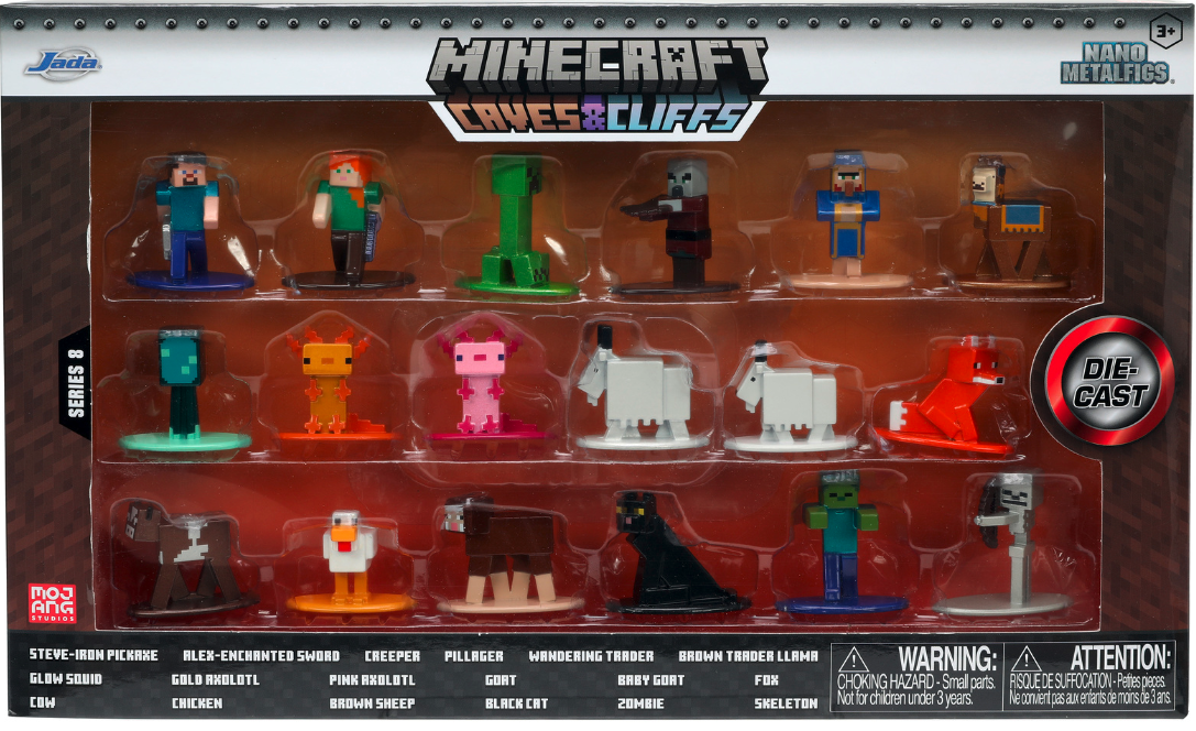 Set 18 figurine - Minecraft , Seria 8 | Jada Toys - 1 | YEO