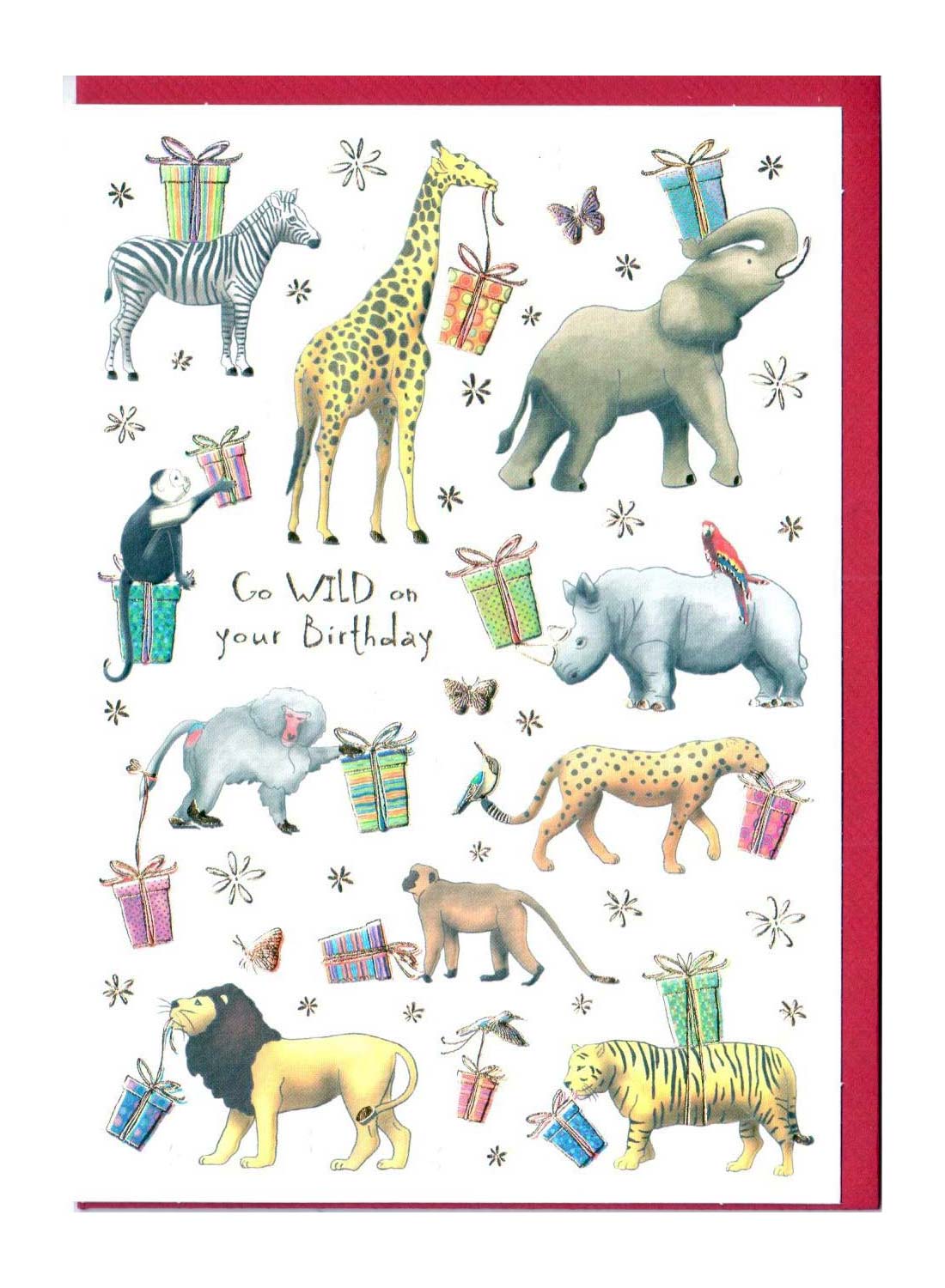 Felicitare - Go wild on your birthday | Quire Publishing