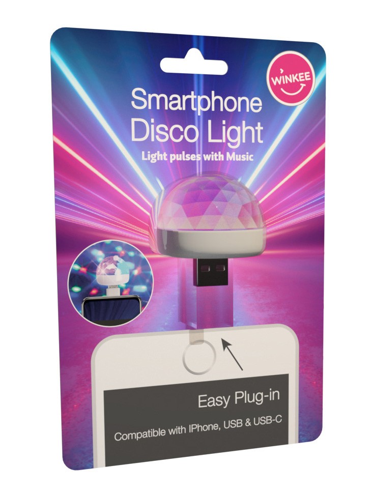 Lumina disco USB pentru telefon - Smartphone Disco Light | Winkee - 3 | YEO