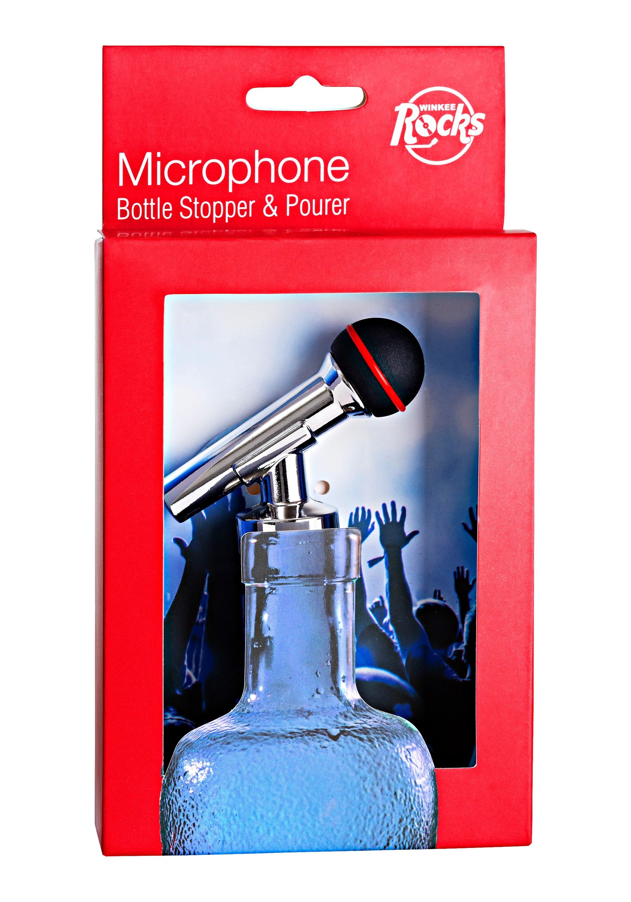 Dop pentru sticla cu dozator - Microphone Bottle Stop and Pourer | Winkee