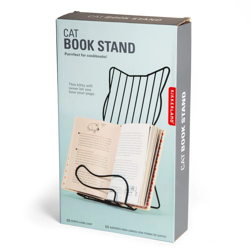 Suport pentru carte - Cat Book Stand | Kikkerland - 2 | YEO