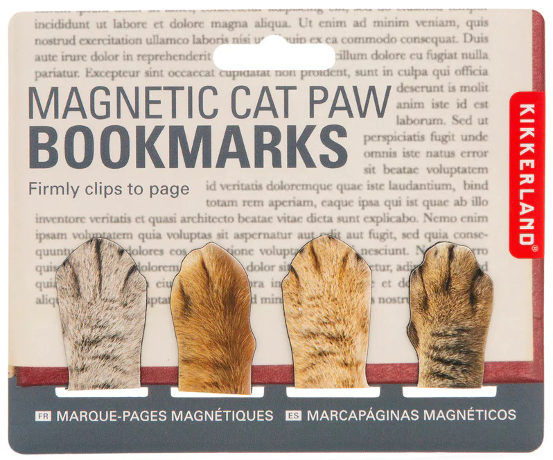 Set 4 semne de carte magnetice - Cat Paw | Kikkerland - 3 | YEO