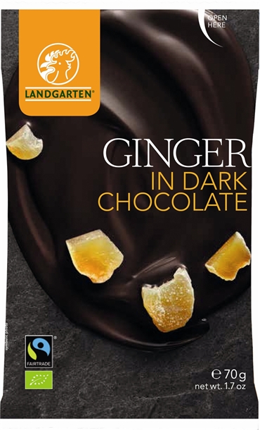 Ghimbir in ciocolata neagra - Ginger in Dark Chocolate | Landgarten