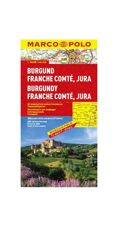 Burgundy (france) Marco Polo Map |
