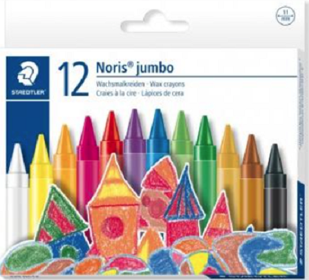 Set 12  creioane colorate cerate - Noris Jumbo | Staedtler