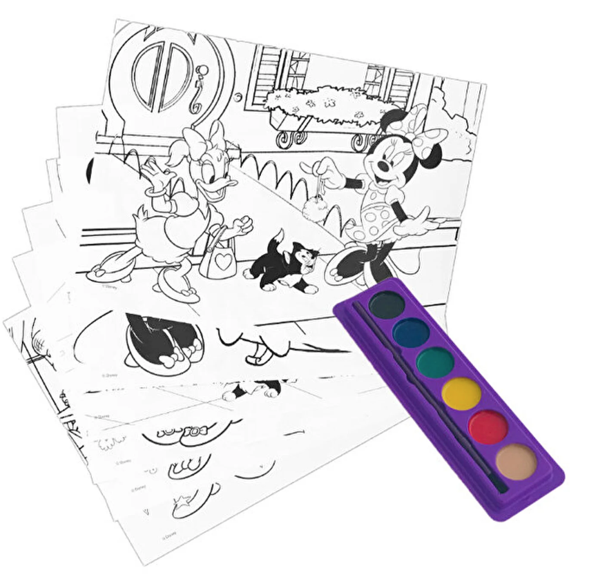 Kit de colorat cu acuarele - Minnie, A4 | Disney