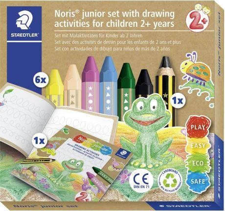 Set 6 creioane colorate cu ceara - Noris Junior | Staedtler