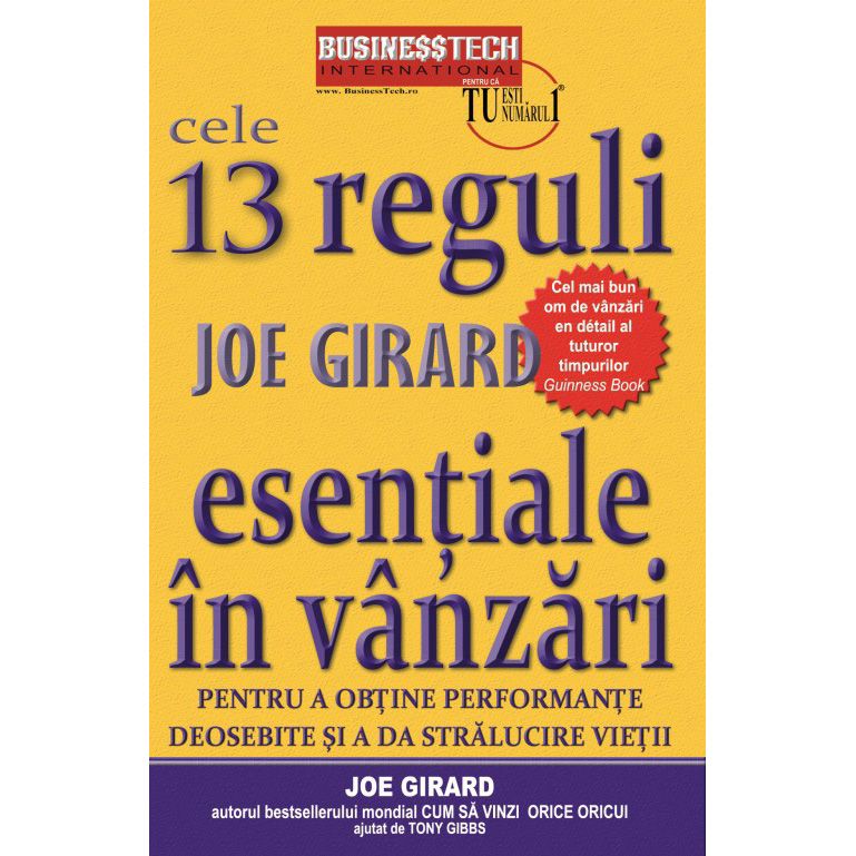 Cele 13 reguli esentiale in vanzari | Joe Girard