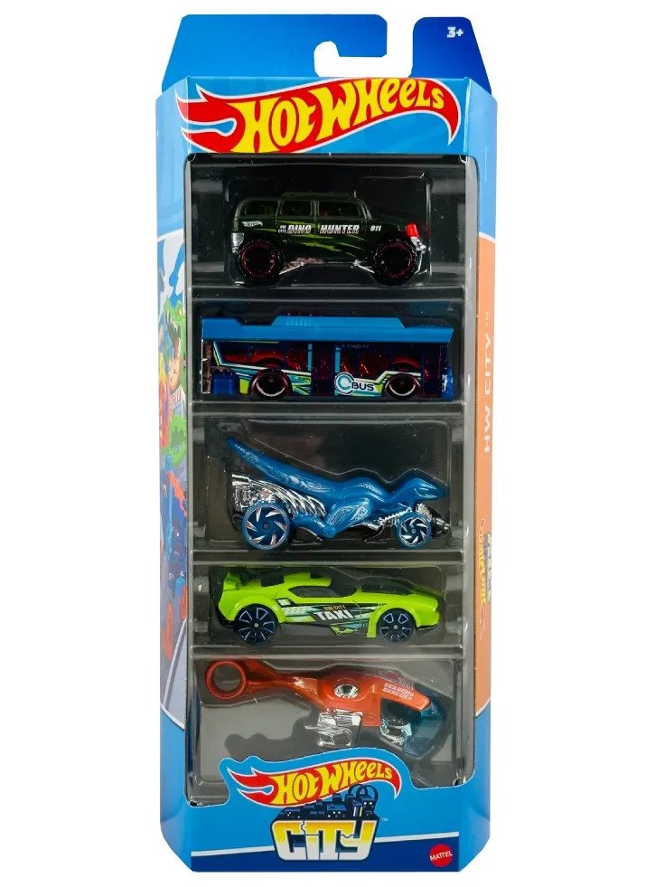 Set 5 masini - Hot Wheels City | Mattel