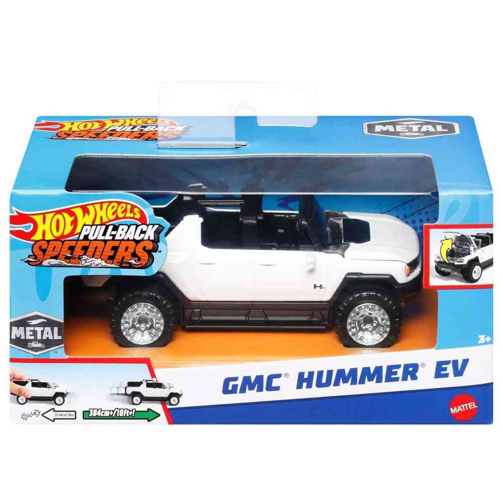 Masinuta metalica cu sistem pull back - GMC Hummer EV | Mattel