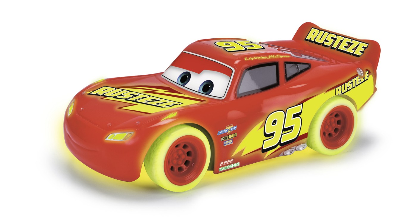 Masinuta cu telecomanda Fulger McQueen - Glow Racer | Jada Toys - 1