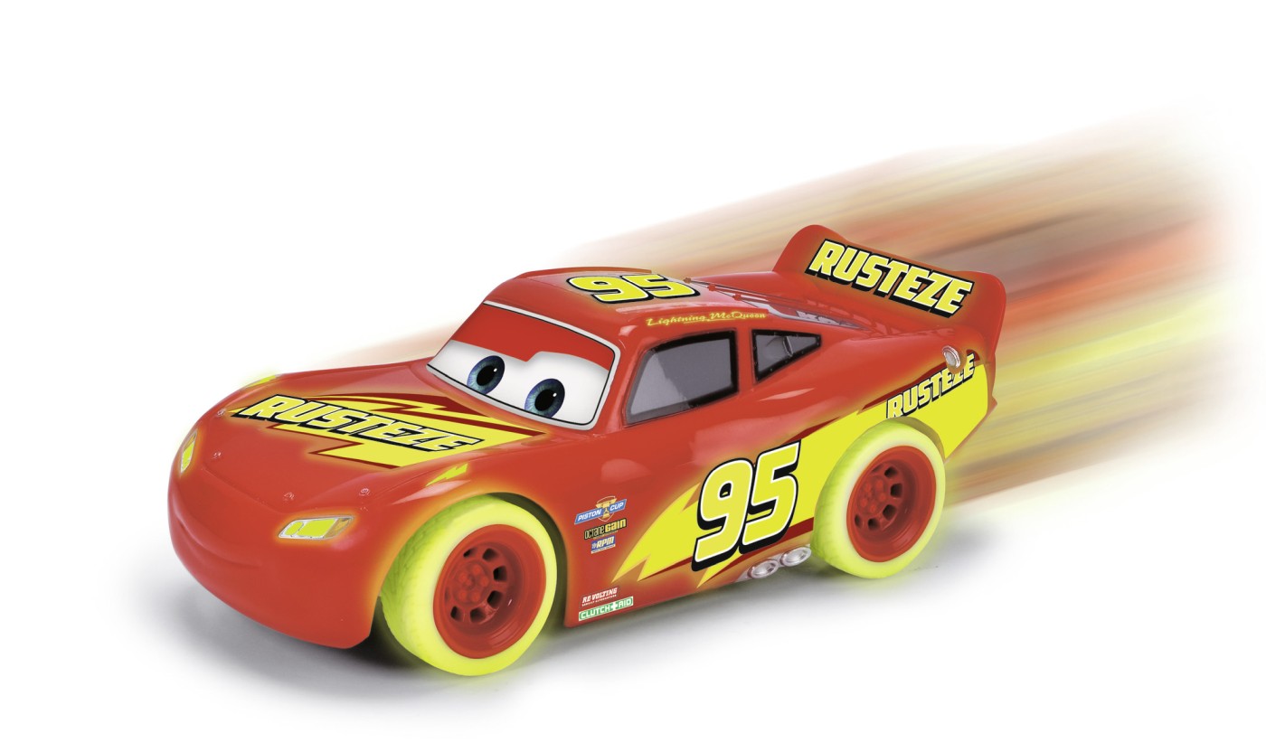 Masinuta cu telecomanda Fulger McQueen - Glow Racer | Jada Toys - 5